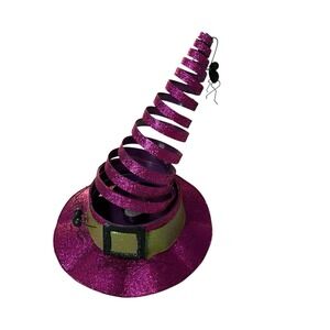 Pier 1 Imports Witch Hat Candle Votive Holder Glitter Halloween Table Decor RARE